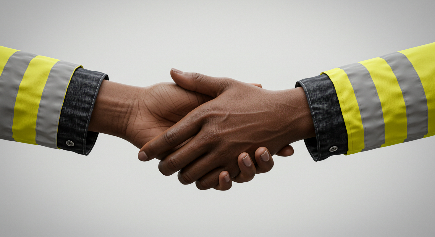 Construction team planning a project